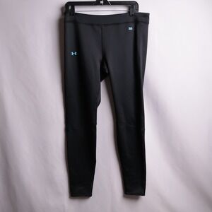 Under Armour ColdGear Base 3.0 Leggings Womens‎ Large Black Fitted 1239713-001